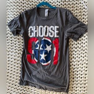 Choose 901 Tennessee Flag Graphic T-Shirt | Memphis Pride Tee | Size XS